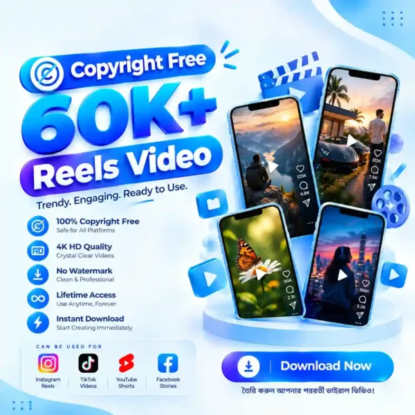 60K+ Copyright-Free Reels Video Bundle